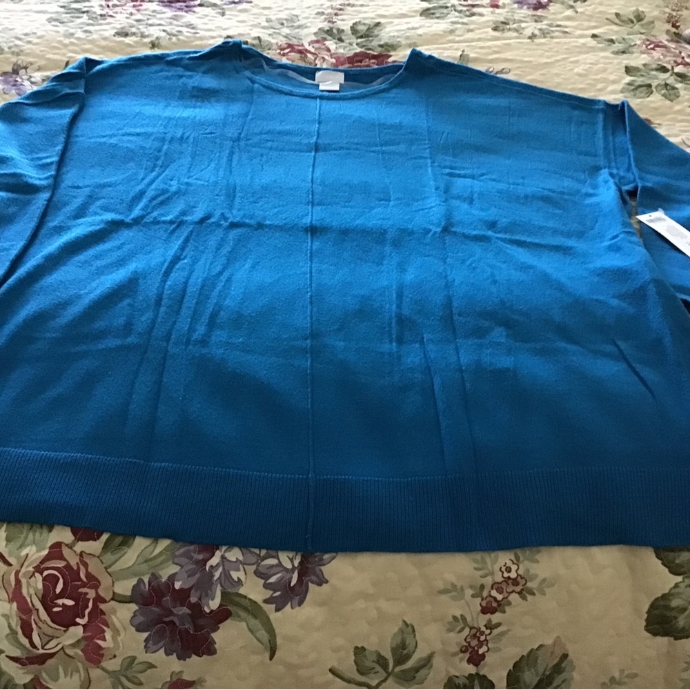Chicos Sweater . Size 2 Color. Teal